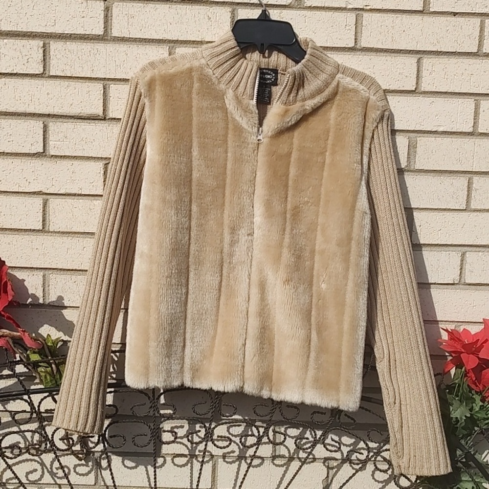 Tan Furry Jacket - Picture 2 of 9